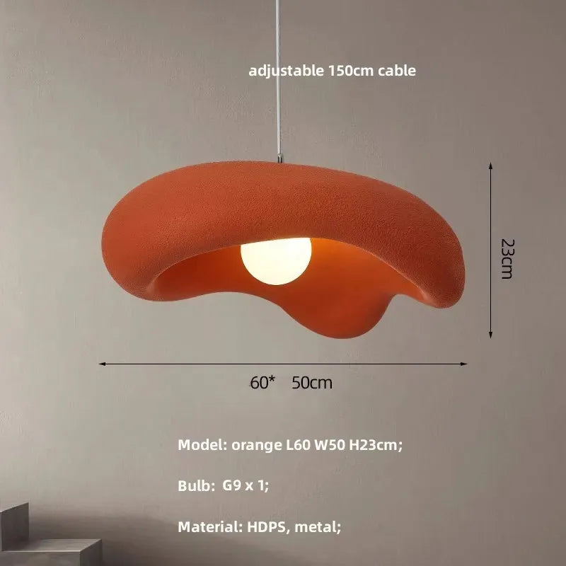 DecorBites™ Creamy Style Pendant Light | Resin Dining Room LED Island Lamp