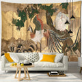 DecorBites™ Cute Skeleton Tapestry: Psychedelic Boho Wall Hanging for Retro Room Decor