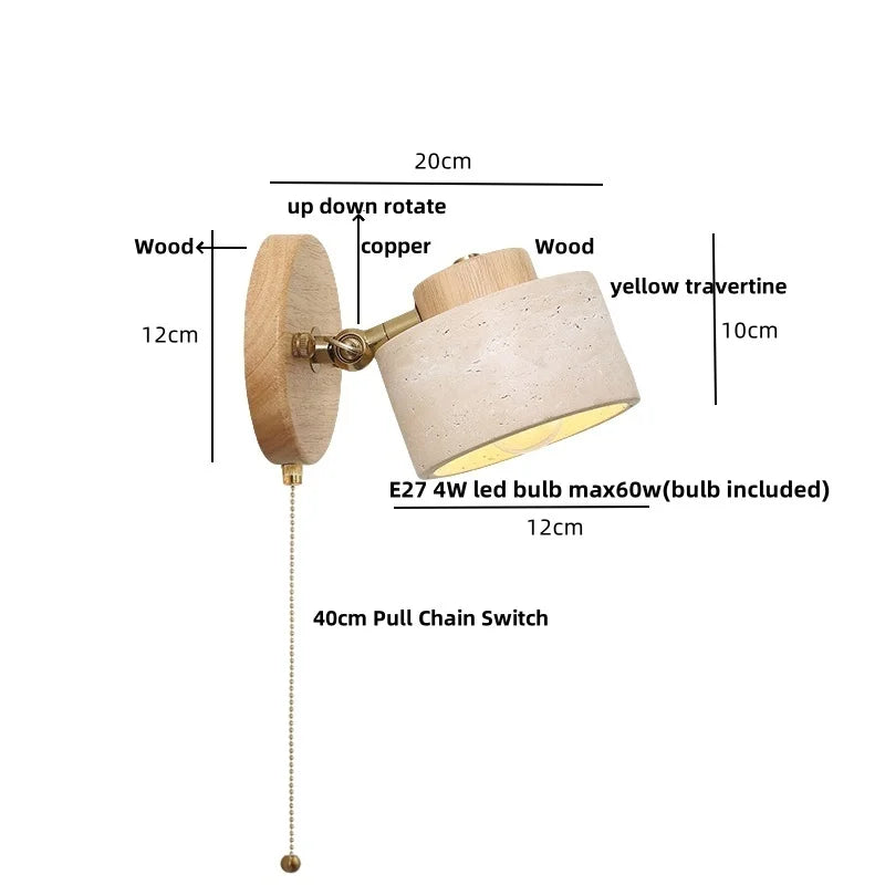 DecorBites™ Copper LED Wall Light Fixture Nordic Modern Plug In Bedside Lamp