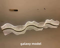 DecorBites™ Acrylic Ribbon LED Pendant Chandelier - Designer Dining Room Hanging Lamp