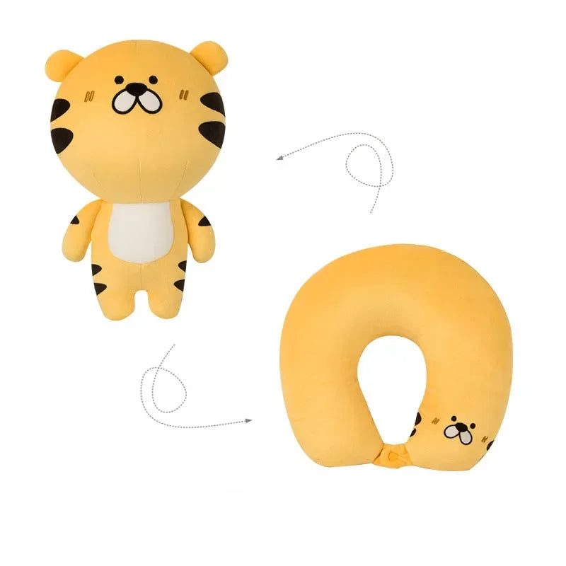 DecorBites™ Cute Plush Animal Neck Pillow for Comfortable Travel & Office Rest