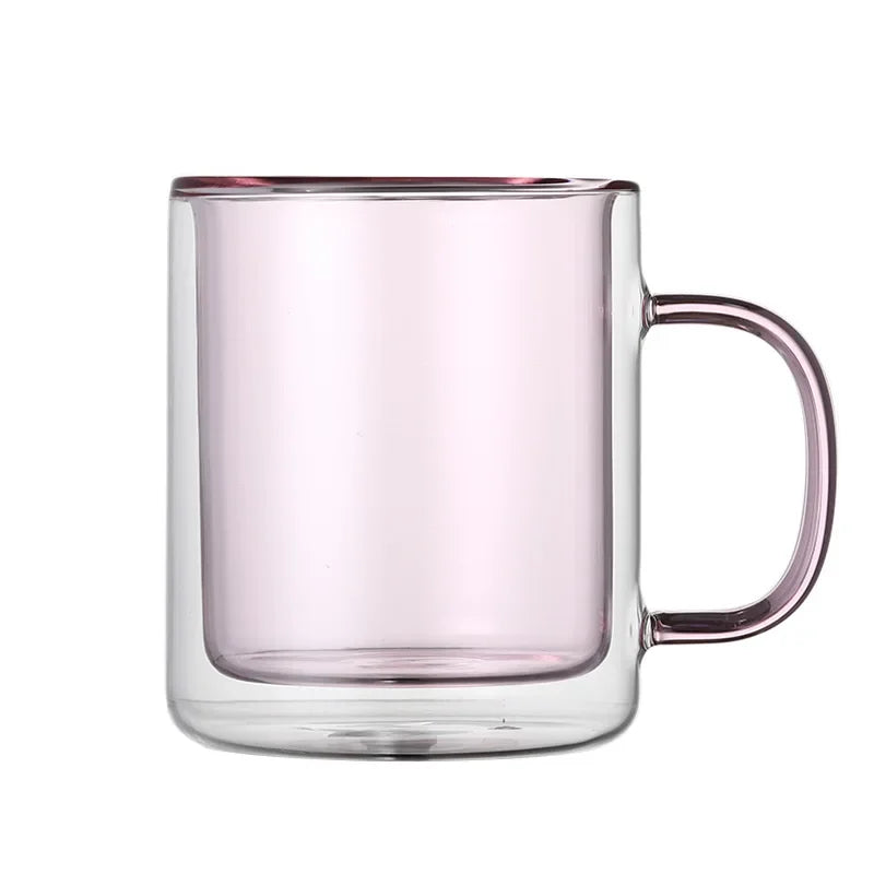 DecorBites™ Double Bottom Whiskey Wine Glass Tumbler, Set of 2 – Creative Drinking Mug