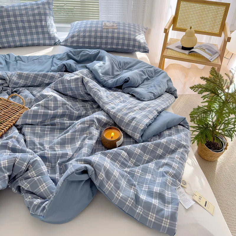 DecorBites™ Cotton Summer Quilt with Soybean Fiber Filling - Four Seasons Comforter