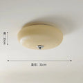 DecorBites™ Cream Glass Round Ceiling Lights | Modern LED Indoor Lighting | Bedroom Study Balcony Lighting