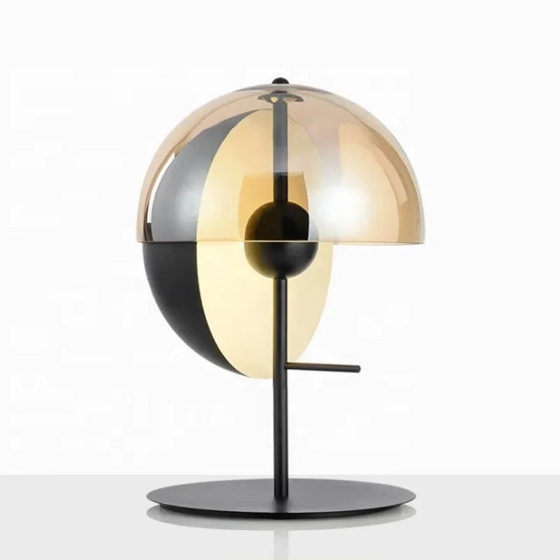 DecorBites™ Glass Table Lamp: Postmodern Nordic Luxury Design for Bedroom, Living Room, or Study