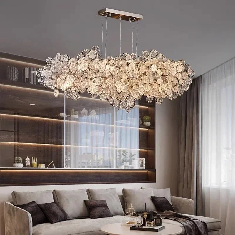 ثريا سقف LED DecorBites™ بتصميم إسكندنافي فاخر لإضاءة غرف المعيشة والطعام والنوم