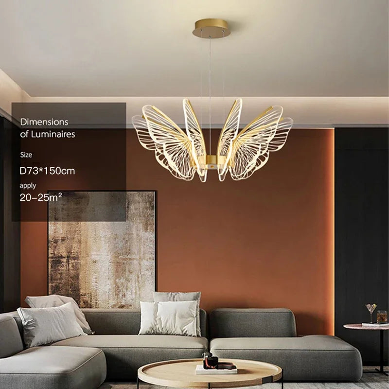 ثريات الفراشة LED من DecorBites™: تجهيزات إضاءة عصرية لديكور المنزل