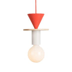 Nordic Wood Pendant Light With Iron Accent