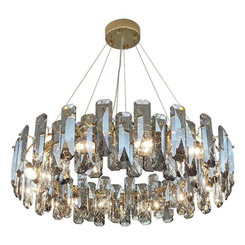 DecorBites™ Crystal LED Chandelier for High-end Living Spaces
