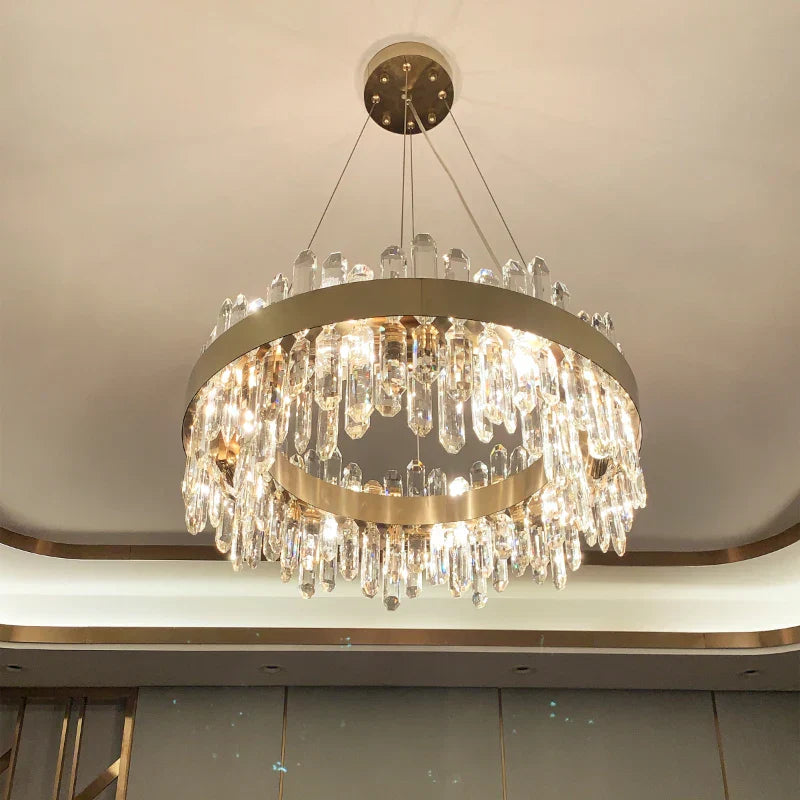 DecorBites™ Crystal Chandelier: Post-Modern High-End Luxury for Living Room, Bedroom, and Restaurant
