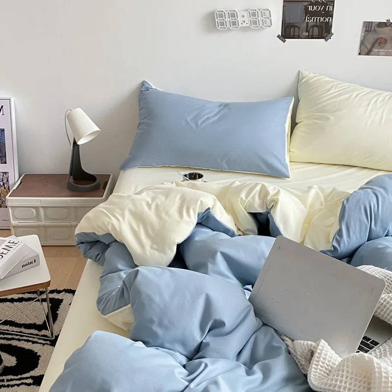 DecorBites™ Cotton Quilted Duvet Cover Soft Comforter Skin-Friendly Bedclothes