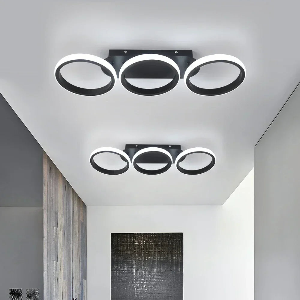 DecorBites™ Acrylic LED Ceiling Lamp: Modern Nordic Chandelier for Living Dining Room & Aisle