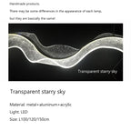 Nordic Long Wave Aluminum Pendant Light