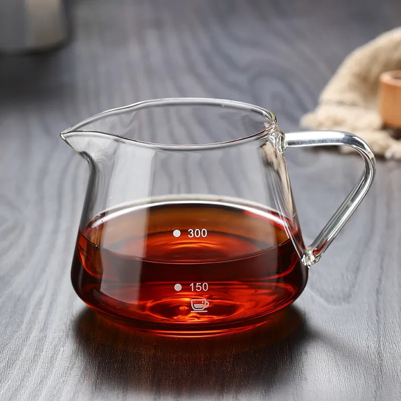 DecorBites™ Glass Coffee Pot Server 400/600ML - Reusable Coffee Carafe for Milk, Juice, Tea