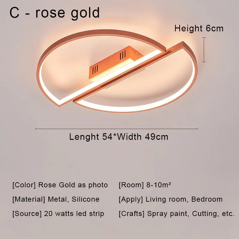 DecorBites™ Black LED Chandelier Ceiling Light Remote Control Fixture for Living Room, Bedroom & Kitchen