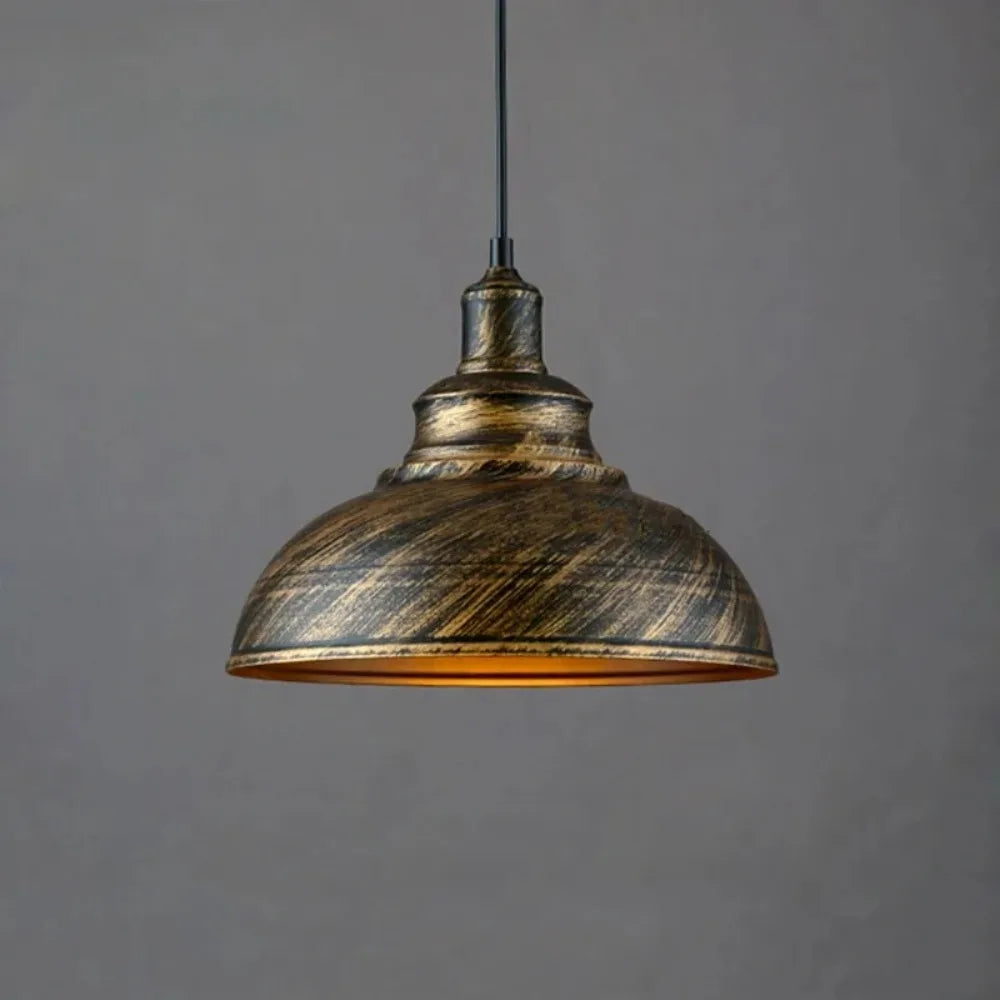 Retro Industrial Color Block Aluminum Pendant Light