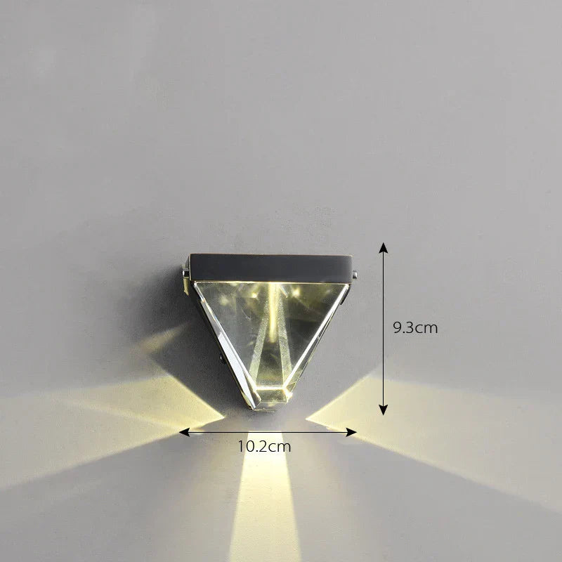 DecorBites™ Crystal Wall Sconce Light for Living Room Bedroom Hallway Lighting