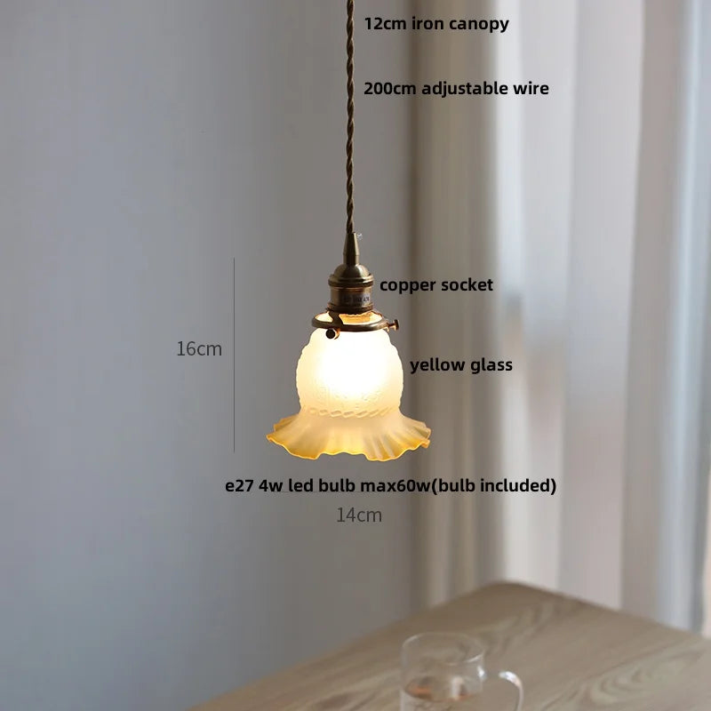 DecorBites™ Clear Glass LED Pendant Lamp Modern Nordic Style Adjustable Hanging Light