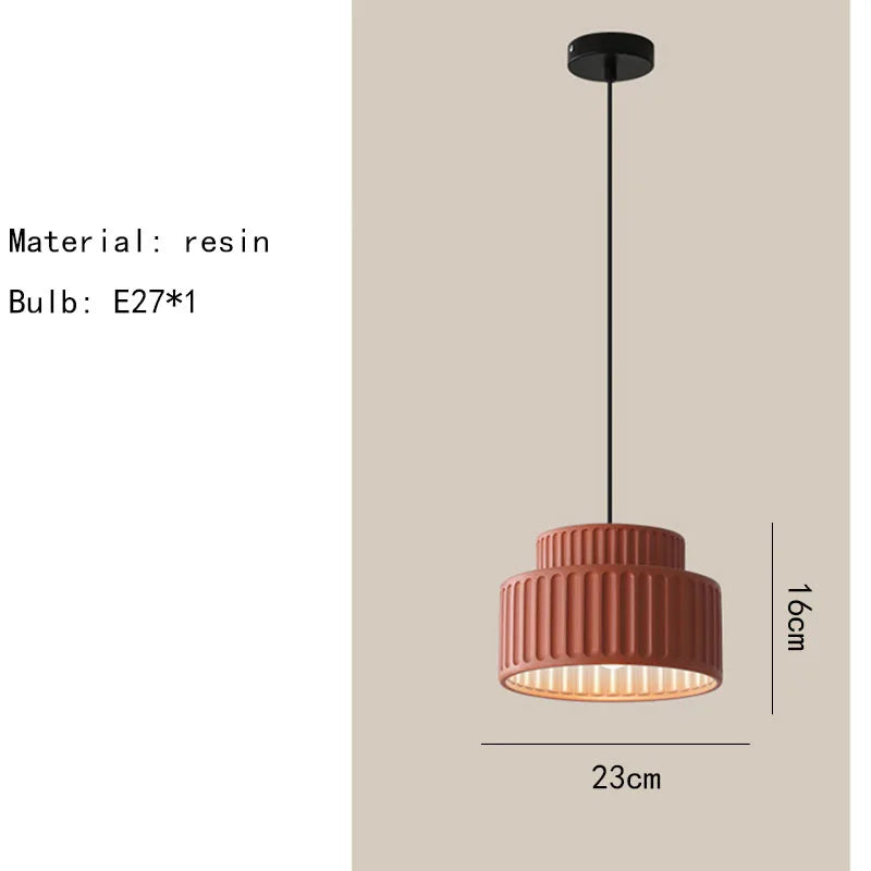 DecorBites™ Elegant Resin Chandeliers Dining Room Bedside Lamp E27 Adjustment