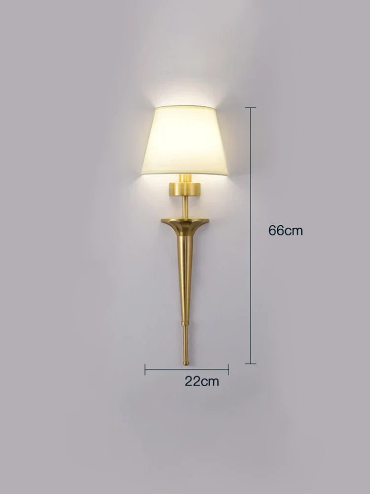 DecorBites™ Copper Wall Lamp: Bedroom Living Room LED Light Classic Home Decor