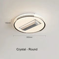 DecorBites™ Crystal Bladeless Ceiling Fan Light Chandelier LED Silent Electric Ventilator