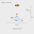 DecorBites™ Children'S Space Star Astronaut LED Pendant Lamp for Boys Room, Acrylic Indoor Decor
