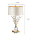 DecorBites™ Crystal Branch Table Lamp: Modern Luxe Decor for Bedroom, Living Room & Home Reading