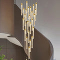 DecorBites™ Deluxe Crystal Chandelier: Modern LED Attic Lamp for Home Decoration