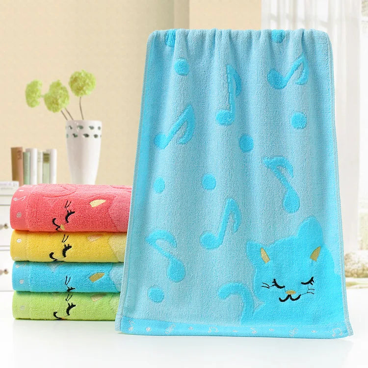 منشفة ألياف الخيزران "DecorBites™ Kids Cute Kittens" – ناعمة، قوية، عالية الجودة