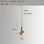 Modern Colorful Aluminum Mini Pendant Light
