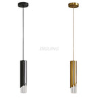 Dimmable Gold and Black Aluminum LED Pendant Light