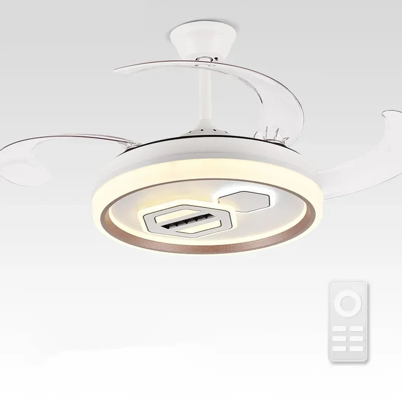DecorBites™ Adjustable Blade Ceiling Fan Light with Remote-Controlled LED - Elegant Home Decor