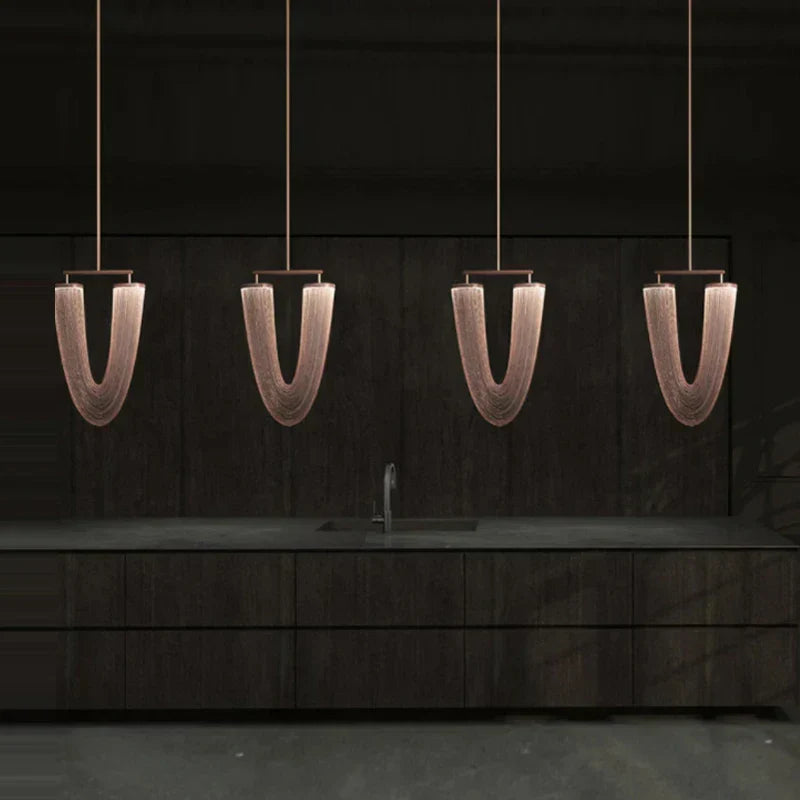 DecorBites™ مصباح سقف LED ألومنيوم ثريا معلقة لمدخل المنزل