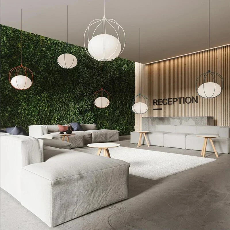 DecorBites™ Birdcage Glass Ball Pendant Light for Dining Room and Bar in Nordic Design
