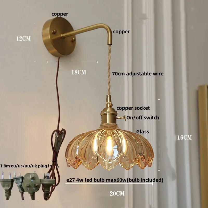 أضواء جدارية ليد DecorBites™ بمفتاح زجاجي أخضر للمطبخ وغرفة النوم وغرفة المعيشة