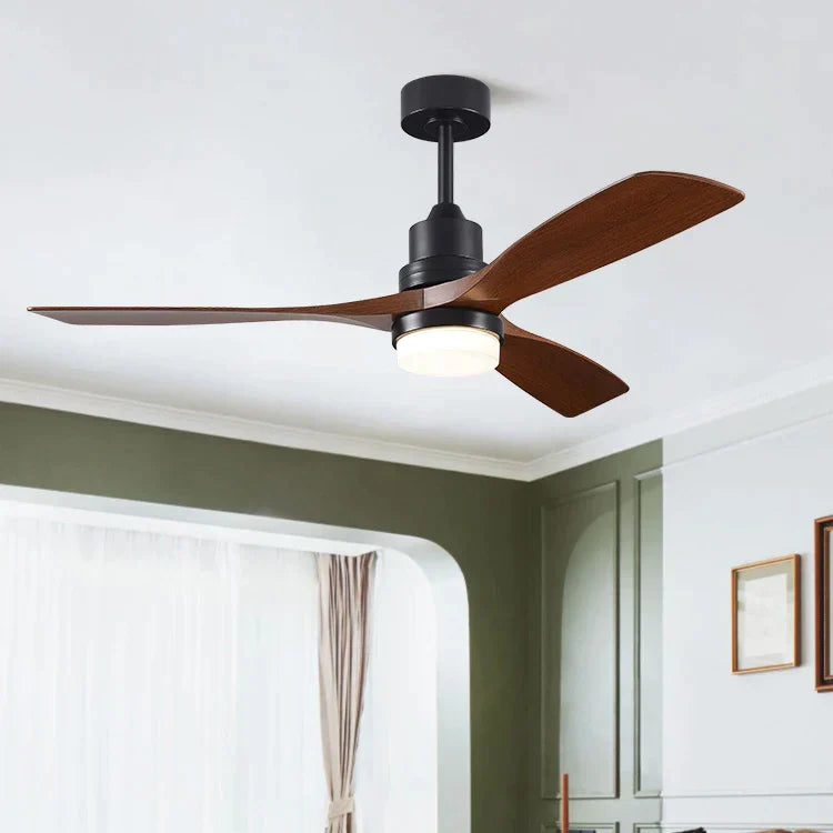 DecorBites™ 42/52" DC Ceiling Fan with 3 ABS Blades, 35W Motor, 18W LED Light, Remote Control