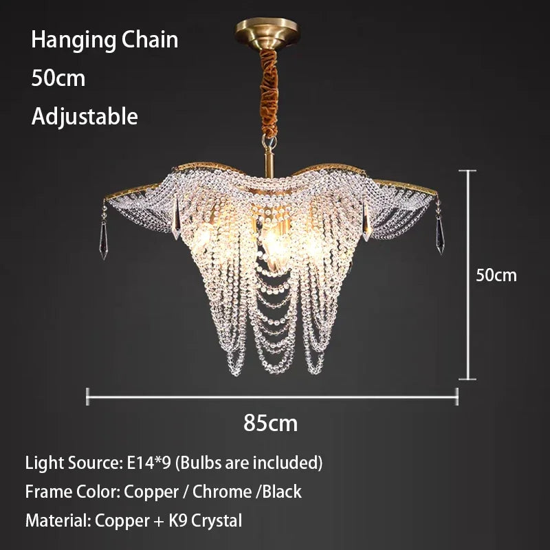 DecorBites™ Crystal Butterfly Chandeliers: Elegant Modern LED Pendant Lights for Luxe Living Room