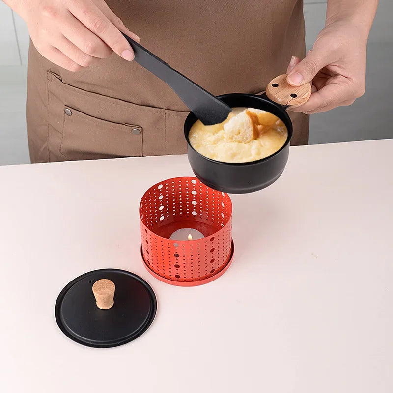 DecorBites™ 3-in-1 Raclette Fondue Set with DIY Pot and Table Grill