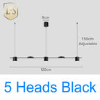 Art Deco Black and Gold LED Pendant Light