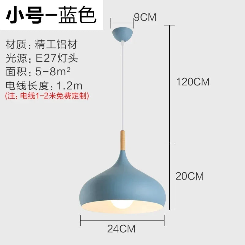 Nordic Stainless Steel Creative Pendant Light