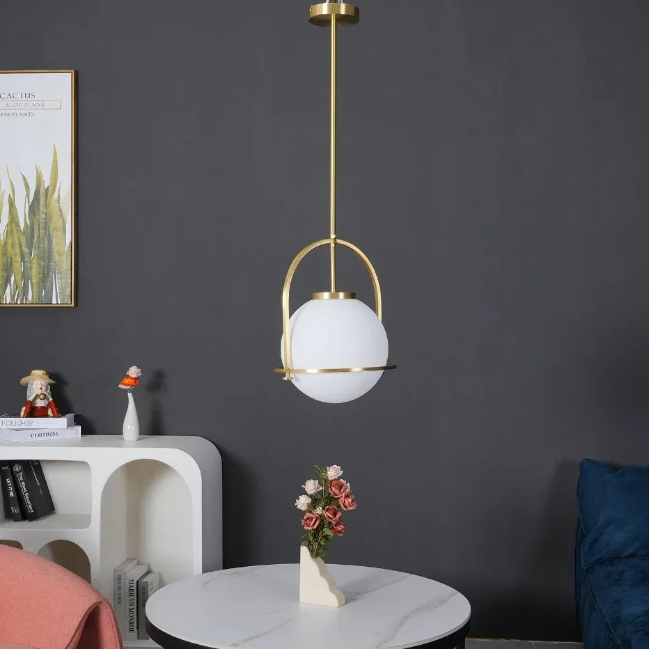 مصباح تعليق زجاجي كروي ديكور بايتس™ للمطبخ وغرفة الطعام - تصميم إسكندنافي