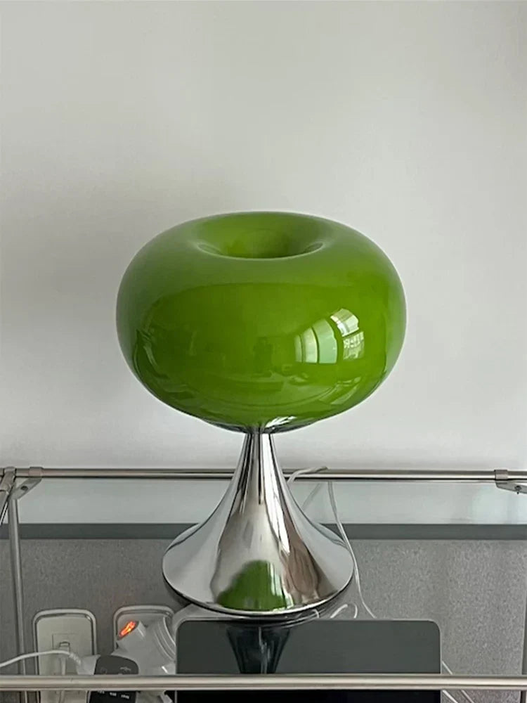 DecorBites™ Glass Table Lamp Bauhaus Design for Cozy Living Space