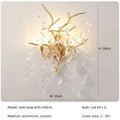 DecorBites™ Crystal LED Pendant Lights Gold Dining Room Branch Chandelier