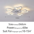 DecorBites™ Dimmable Ceiling Fan Lights with Remote Control for Living Children's Bedroom Dining Room