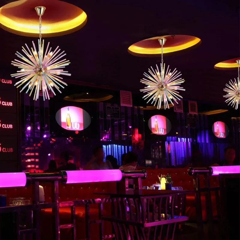 DecorBites™ Dandelion Chandelier Lighting - Nordic Sphere Rainbow Pendant Light, Personalized Creative Design