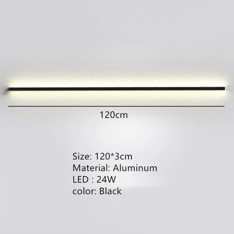 DecorBites™ Dimmable Long Wall Lamp: Stylish Bedroom Light Strip for Master Bedroom, TV Background, Sofa Decor