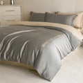 DecorBites™ Cotton Embroidery Bedding Set, 4Pcs Duvet Cover Kit for Double Bed