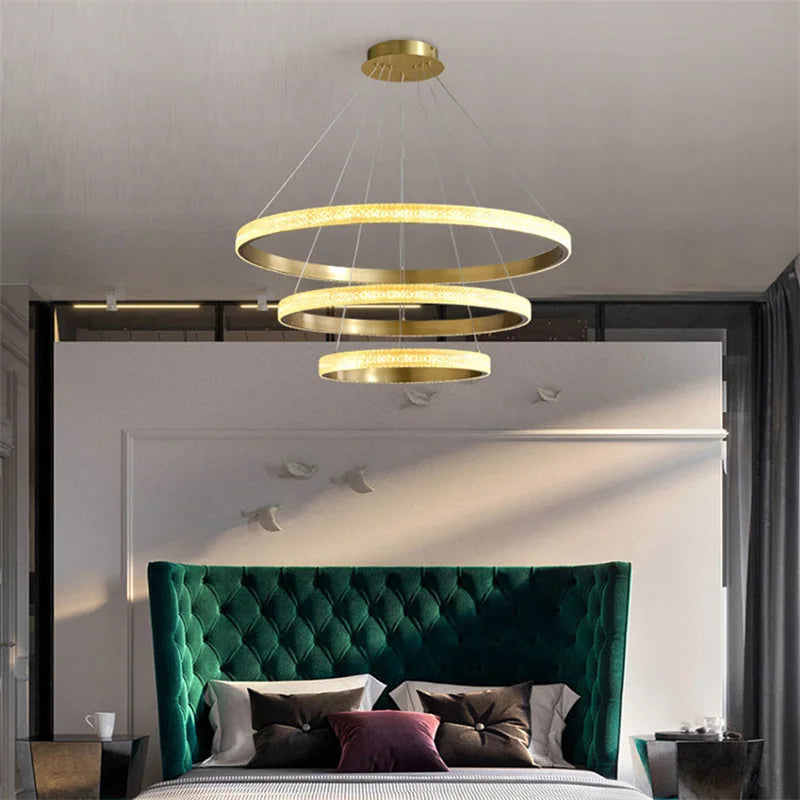 ثريا LED من DecorBites™: إضاءة معلقة عصرية بسيطة لغرفة المعيشة وغرفة الطعام والمطبخ وغرفة النوم في المنزل