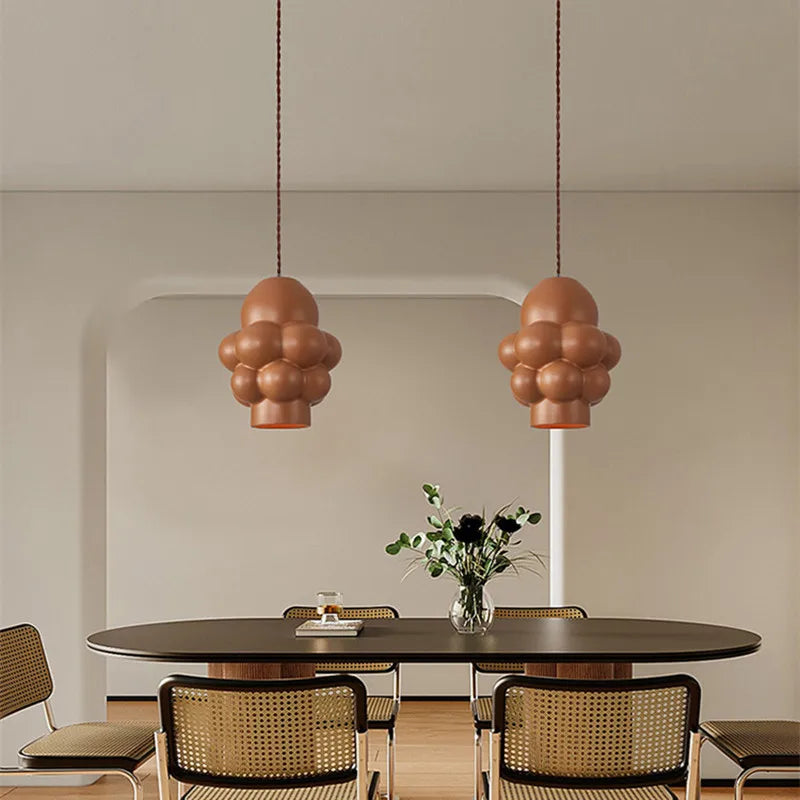 DecorBites™ Creamy Wind LED Chandelier: Nordic Wabi Sabi Dining Room Lighting for Home Decor