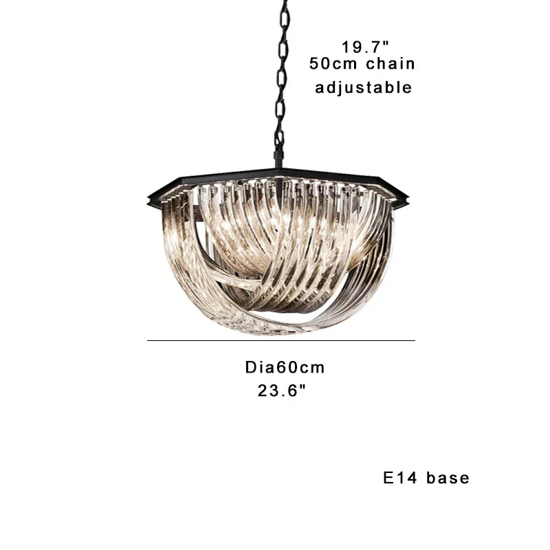 DecorBites™ Crystal Glass Pendant Lights, Dimmable Modern Lighting